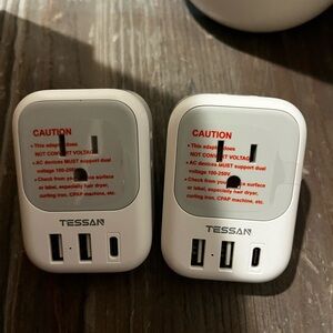 TESSAN European Plug Adapter USB C